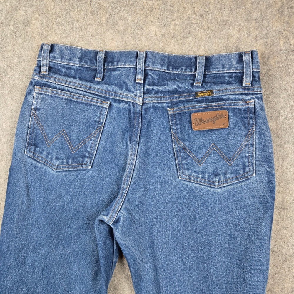 Wrangler 945 NAV Jeans Mens 33x28 Blue Cowboy Cut Denim Western Workwear Rodeo